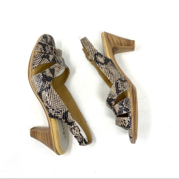 Softspots Neima vanilla snake sandals extra wide - Picture 7 of 8